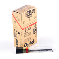 Pentel Super Hi-Polymer Lead Refill, 0.5Mm, Fine, 4B, 144 Pieces Of Lead (C505-4B),Gray