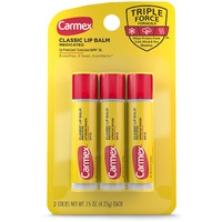 Carmex Medicated Lip Balm Sticks, Lip Moisturizer For Dry, Chapped Lips - 3 Count