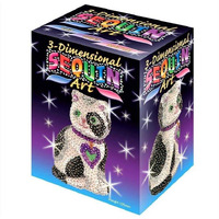 Sequin Art 3D, Cat, Sparkling Arts And Crafts Kit; Creative Crafts For Adults And Kids