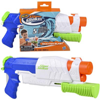 Nerf Super Soaker Scatter Blast Water Blaster, 5 Streams Of Water, Pump Action, Kids Outdoor Water Toy, Gifts For 6 Year Old Boys & Girls