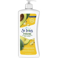 St. Ives Hydrating Hand & Body Lotion Moisturizer For Dry Skin Vitamin E & Avocado Made With 100% Natural Moisturizers 21 Oz