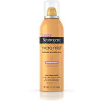 Neutrogena Micromist Airbrush Sunless Tanning Spray With Witch Hazel, Gradual Sunless Tanner With Alcohol-Free, Oil-Free & Non-Comedogenic Formula, Medium Intensity, 5.3 Oz