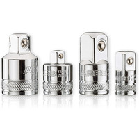 Ares 70007-4-Piece Socket Adapter And Reducer Set - 1/4-Inch, 3/8-Inch, & 1/2-Inch Ratchet/Socket Set Extension/Conversion Kit - Premium Chrome Vanadium Steel With Mirror Finish