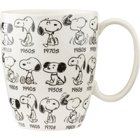 Department 56 Porcelain Peanuts Anniversary Snoopy Mug, 10 Fluid Ounces