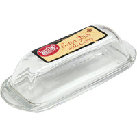 Tablecraft Clear Glass Butter Dish