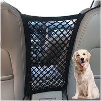 Dykeson Dog Car Net Barrier Pet Barrier With Auto Safety Mesh Organizer Baby Stretchable Storage Bag Universal For Cars, Suvs -Easy Install, Car Divider For Driving Safely With Children & Pets