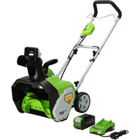 Greenworks 40V (75+ Compatible Tools) 16    Cordless Snow Blower, 5.0Ah Battery And Charger Included, Sn40B410
