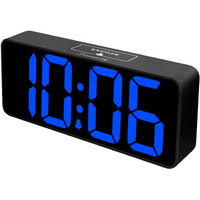 Dreamsky Large Digital Alarm Clock Big Numbers For Seniors & Visually Impaired, 9 Inches Electric Clocks For Bedroom, Jumbo Display Fully Dimmable Brightness, Usb Ports, Adjustable Alarm Volume