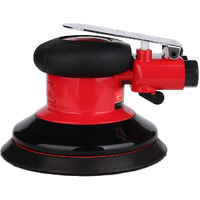 Ouya 5"" Air Random Orbital Sander, Red Dual Action Pneumatic Orbit Polisher For Polishing Sanding Waxing
