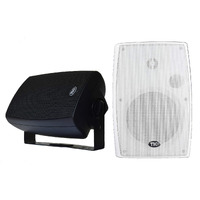 Tic Asp120-6.5"" Outdoor Weather-Resistant Patio Speakers With 70V Switch (Pair)