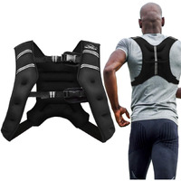 Aduro Sport Weighted Vest Workout Equipment, 4Lbs/6Lbs/12Lbs/20Lbs/25Lbs Body Weight Vest For Men, Women, Kids (20 Pounds (9.07 Kg))