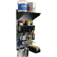 Wall Control 30-Pst-100Gvb Paint Supply Organizer Kit, Galv/Black