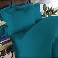 Elegant Comfort 1500 Premier Hotel Quality 4-Piece Bed Sheet Sets, Deep Pockets - Luxurious Wrinkle Free & Fade Resistant, Full, Turqouise
