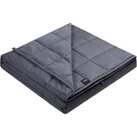 Zonli Weighted Blanket (60''X80'', 20Lbs, Queen Size Dark Grey) For Adults, High Breathability Heavy Blanket, Soft Material With Premium Glass Beads
