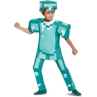 Armor Deluxe Minecraft Costume, Blue, Large (10-12)