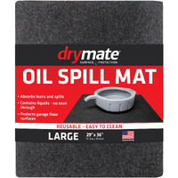 Drymate Oil Spill Mat (29"" X 36""), Premium Absorbent Oil Pad, Reusable, Washable, Durable, Waterproof Backing Contains Liquids, Protects Garage Floor Surface (Usa Made)