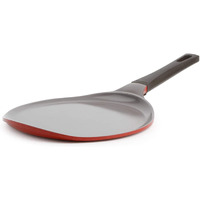 Crepe Pan, Neoflam, Ceramic, Nonstick Pan, 10 Inch, Bakelite Handle, Tawa Pan, Griddle, Pancake Maker, Skillet, Omelette, Tortilla, Roti, Naan, Dosa, Lightweight, Pfoa Free, Red