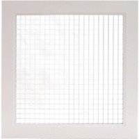 14"" X 14"" Cube Core Eggcrate Return Air Grille - Aluminum Rust Proof - Hvac Vent Duct Cover - White [Outer Dimensions: 15.75 X 15.75]