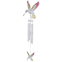 Stealstreet Ss-G-98686, Wind Chime Acrylic Hummingbird Hanging Garden Decoration Collection