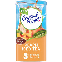 Crystal Light Peach Tea Drink Mix (16 Pitcher Packets, 4 Canisters Of 4)