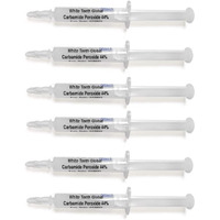 White Teeth Global Teeth Whitening Gel 44% Carbamide Peroxide, 6 Tooth Bleaching Gel Syringes