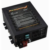 Powermax Pm4 100A 110V Ac To 12V Dc 100 Amp Power Converter With Built-In 4 Stage Smart Battery Charger With Reverse Polarity, Overload And Thermal Protection