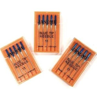 Janome Blue Tip Sewing Machine Needles Size 75/11, 3 X 5/Pk Needles