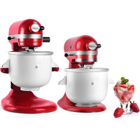 Kitchood Ice Cream Maker Attachment For Kitchenaid Stand Mixer,2-Quart Frozen Yogurt - Ice Cream & Sorbet Gelato Maker,Fits 4.5 Qt And Larger Mixers(Not Fit Artisan Mini 3.5Qt Mixer)
