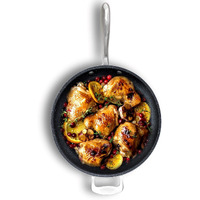 Granitestone 14 Inch Large Nonstick Frying Pan Nonstick Pan For Cooking With Diamond Triple Coated Surface, Family Sized Nonstick Frying Pan Skillet With Stay Cool/Helper Handle, Oven/Dishwasher Safe