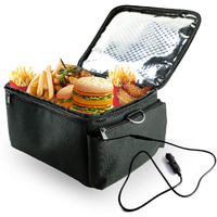 Vajoocll 12V Electric Lunch Box For Car Food Warmer 110W Mini Portable Oven For Business Trip/Fishing/Family Travel/Camping/Picnic