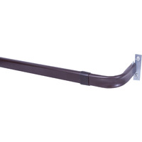 Kenney 514 Single Curtain Rod, 28 To 48-Inch, Espresso