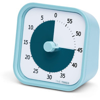 Time Timer Home Mod - 60 Minute Kids Visual Timer Home Edition - For Homeschool Supplies Study Tool, Timer For Kids Desk, Office Desk And Meetings With Silent Operation (Lake Day Blue)