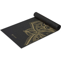 Gaiam Yoga Mat Premium Print Extra Thick Non Slip Exercise & Fitness Mat For All Types Of Yoga, Pilates & Floor Workouts, Metallic Bronze Medallion, 6Mm, 68""L X 24""W X 6Mm Thick