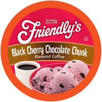 Friendly's Flavored Ice Cream Coffee Pods, Compatible With Keurig K Cup Brewers (Black Cherry Chocolate Chunk, 40 Count)