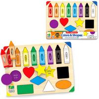 The Learning Journey: Lift & Learn Puzzle Colors & Shapes - Preschool Toys & Activities For Children Ages 3 And Up - Award Winning Educational Toy
