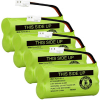 Imah Bt18433/Bt28433 2.4V 500Mah Ni-Mh Cordless Phone Battery Pack, Also Compatible With Vtech At&T Telephone Batteries Bt184342/Bt284342 Bt8300 Bt1011 Bt1018 Bt1022 Bt1031 2Sn-Aaa55H-S-J1, Pack Of 4