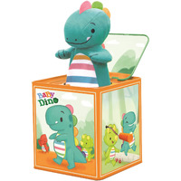 Schylling Brand Baby Dino Jack In The Box - Classic Tin Musical Popping Toy - Ages 18 Months To 4 Years