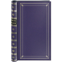 Spiral Bound Photo Album 300 Bi-Directional Memo Pockets Hold 4X6 Photos, Bay Blue