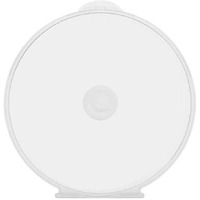 Maxtek 50 Pack Clear Transparent Round Clamshell Cd Dvd Case, With Lock