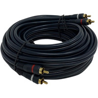 Imbaprice 2Rca Male To 2Rca Male Python Home Theater Audio Cable, 50 Feet For Hdtv, Amplifiers, Hi-Fi Systems,Speakers, Subwoofer, Satellite Receivers And More