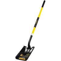Truper 31199 Tru Pro 48-Inch Square Point Shovel, Fiberglass Handle, 10-Inch Grip