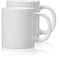 Cailide 20Oz Sublimation Blank Large Mugs And Big Handle Set Of 2 Professional Grade Mugs White Coated Ceramic Cup For Coffee Tea Or Diy Gifts (20Oz)