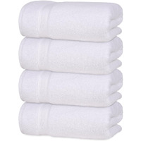 Quick-Dry, Soft & High Absorbent Bath Towels 27""X54"" Cotton Turkish Bath Towel Set Of 4 | Daily Use 100% Cotton Towels For Bathroom, Gym & More | Bathroom Towels Set (4 Pcs, White)