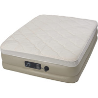 Serta Raised Queen Pillow Top Air Mattress With Never Flat Pump
