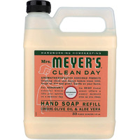 Mrs. Meyer's Hand Soap Refill, Made With Essential Oils, Biodegradable Formula, Geranium, 33 Fl. Oz