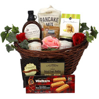 Gift Basket Village - Mother's Day Morning Deluxe Breakfast Gift Basket: Pancake Mix, Syrup, Jams, Cookies, And More, Handcrafted In The Usa