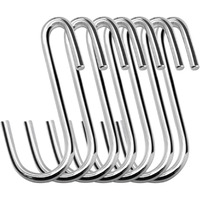Esfun 30 Pack Heavy Duty S Hooks Pan Pot Holder Rack Hooks Hanging Hangers S Shaped Hooks For Kitchenware Pots Utensils Clothes Bags Towels Plants