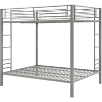 Dhp Full Kids Metal Bunk Bed, Silver