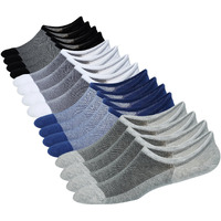 Jormatt 8 Pairs Men's No Show Socks Sneaker Shoes Mesh Knit Low Cut Socks Comfort Cotton Athletic Casual Non Slip Socks Multicolor, Men Shoes Size 10-14