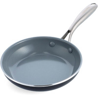 Greenpan Swift Healthy Ceramic Nonstick, 8"" Frying Pan Skillet, Stainless Steel Handle, Pfas-Free, Dishwasher Safe, Oven Safe, Black
